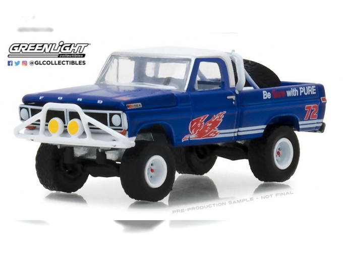 FORD F-100 pick-up "Pure Oil Co.Firebird Racing Gasoline" (1972), blue