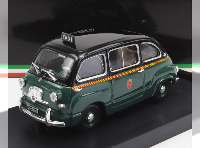 FIAT 600 MULTIPLA I SERIES TAXI ROMA (1956), GREEN BLACK