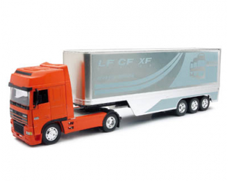 DAF 95XF D/C трейлер контейнер 1:32, оранжевый