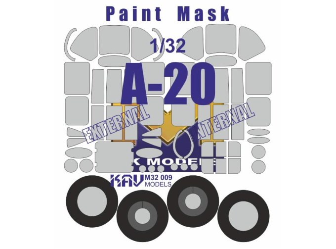 Маска окрасочная на A-20 (HK Model)