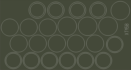 Окрасочная маска Немецкий тяжелый танк Tiger I средних серий (катки)