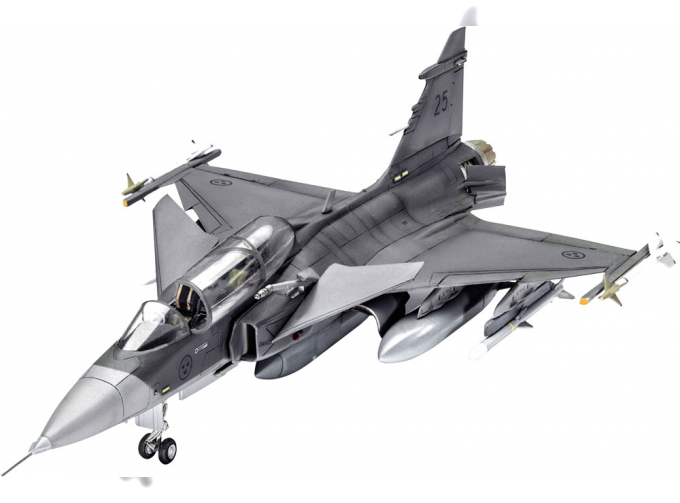 Сборная модель SAAB JAS-39D GRIPEN twin Seater