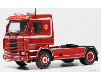 SCANIA 143 M TRACTOR TRUCK 2-ASSI 1990, red