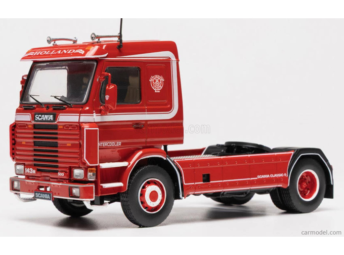 SCANIA 143 M TRACTOR TRUCK 2-ASSI 1990, red