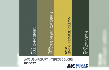 Набор реалистичных красок WW2 US AIRCRAFT INTERIOR COLORS