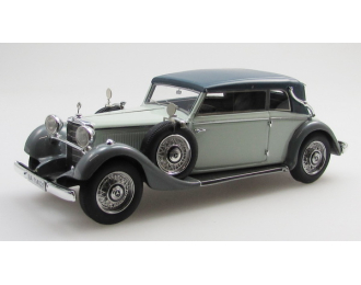 Mercedes-Benz 1933-36 Mercedes-Benz 290 W18 lang cabriolet B Long Wheel Base Top Up and wire wheels Two-Tone Grey