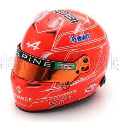BELL HELMET F1 Casco Helmet Renault A523 Team Bwt Alpine №31 Azerbaijan Gp (2023) Esteban Ocon, Red