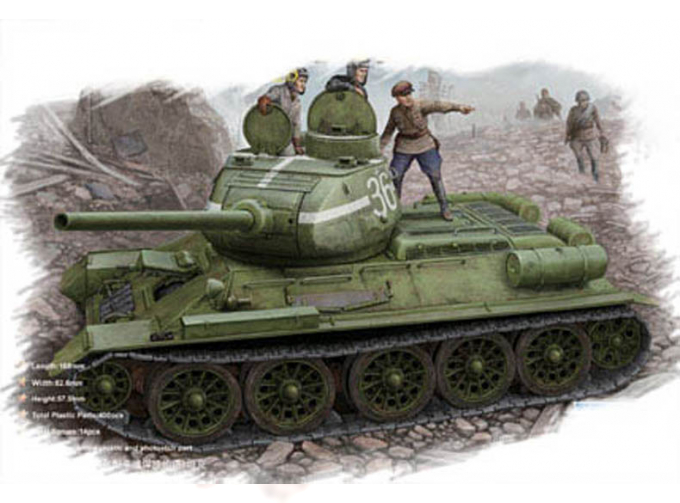 Сборная модель Танк Russia T-34/85 Tank 1944