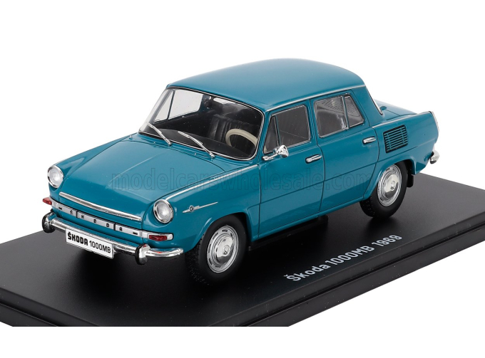 SKODA 1000mb (1969) - Con Vetrina - With Showcase, Light Blue