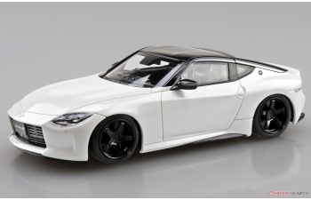Сборная модель Nissan RZ34 Fairlady Z Custom Wheel, Prism White