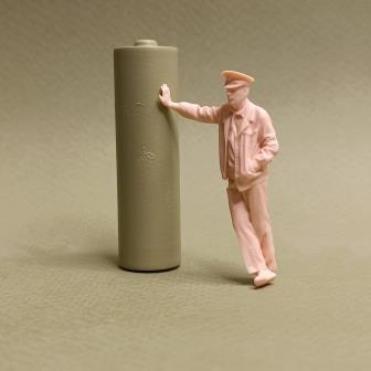 Фигура 0914 Вован машинист Вариант 3, неокрашенная