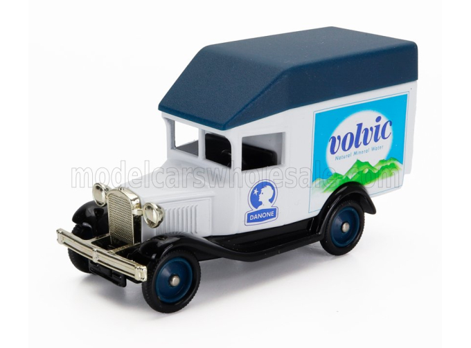 FORD Model A Van Truck Volvic (1930) (cm 8.2), White Black Blue