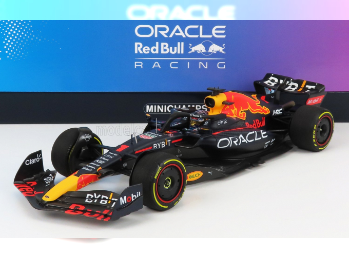 RED BULL F1 Rb18 Team Oracle Red Bull Racing №1 Winner Miami Gp World Champion (2022) Max Verstappen, Matt Blue Yellow Red