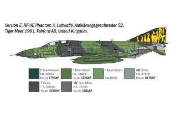 Сборная модель BOEING Rf-4 C/e Panthom Ii War Aircraft - Us Navy - South Vietnam 1965