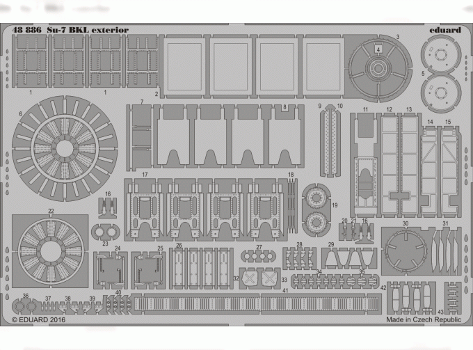 Фототравление для Su-7 exterior