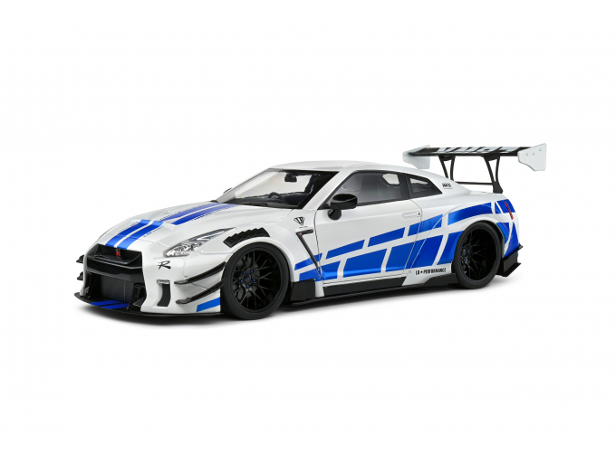 NISSAN GT-R R35 LBWK Body Kit Type 2 0 (2024), white / blue