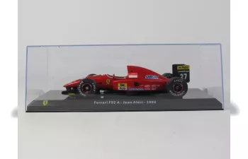 FERRARI F1 F92a №27 Season (1992) Jean Alesi - Con Vetrina - With Showcase, Red Black