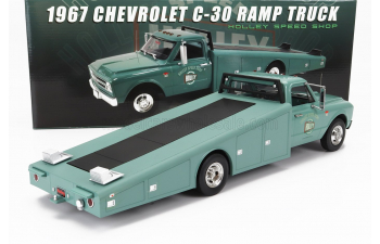 CHEVROLET C-30 Truck Ramp Car Transporter Holley Speed Shop (1967), Green