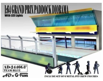 Grand Prix Paddock Diorama *Team Blue*