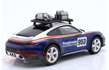 PORSCHE 911 (992) Dakar №953 Roughroads Rallye Design Paket, blue / white / red / gold (Roughroads Design)