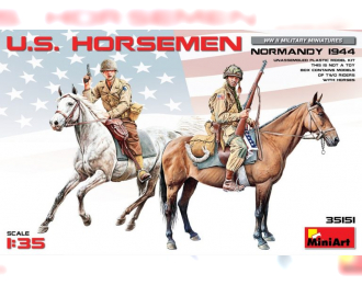 Сборная модель Фигуры U.S. HORSEMEN. NORMANDY 1944