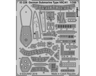 Фототравление для Немецкая подлодка Type VIIC/41