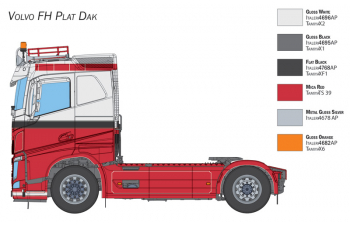 Сборная модель VOLVO Fh16 Tractor Truck 2-assi 2021