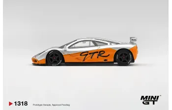 McLAREN F1 GTR Presentation (1995) LHD, silver / orange