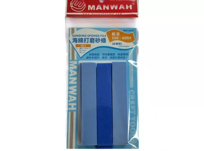 Шлифовальная губка 500-600# , 6шт.