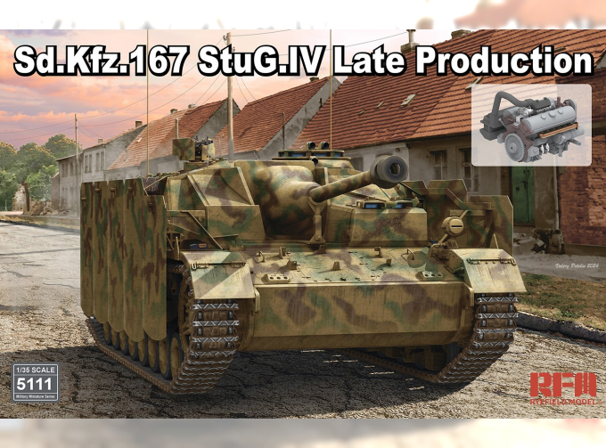 Сборная модель Sd.Kfz.167 StuG.IV Late Production with Engine & workable tracks