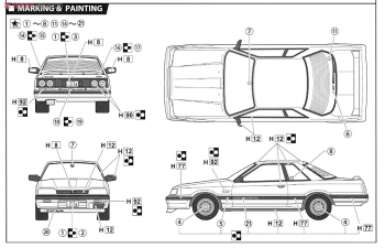 Сборная модель NISSAN Skyline 2000 GTS (R31)