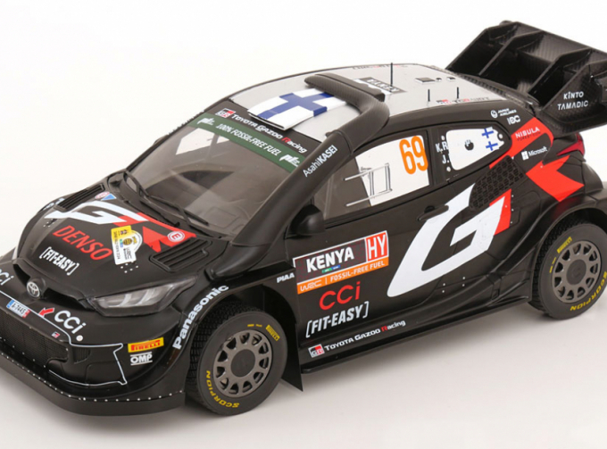 TOYOTA Yaris Gr Rally1 Team Toyota Gazoo Racing Wrt №69 Winner Rally Safari Kenya (2024) Kalle Rovanpera - Jonne Halttunen, Black