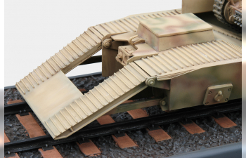 Сборная модель Немецкая ЖД платформа с танком Pz.Kpfw.38(t)