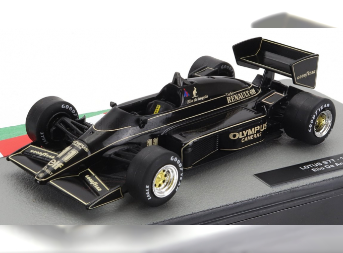 LOTUS F1 97t Renault Turbo Team Lotus №11 Season (1985) Elio De Angelis, Black Gold