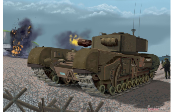 Сборная модель танк Churchill Mk.III AVRE