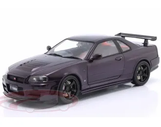 NISSAN Skyline (R34) GT-R Z Tune RHD (1999), dark purple (midnight purple)