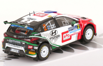 HYUNDAI I20 N Rally2 Team Brc Racing №2 Winner Rally Serras De Fafe (2023) Hayden Paddon - John Kennard, White Green Red