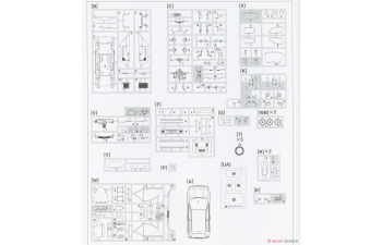 Сборная модель Nissan Pulsar GTI-R (RNN14) "1992 WRC Gr.N Champion"