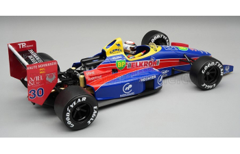LOLA F1 LC88 FORD Team Larrousse №30 Monaco GP (with pilot figure) Philippe Alliot (1988), blue / red