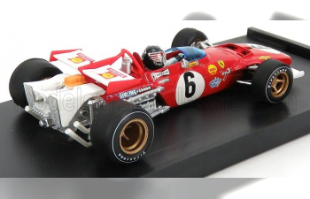 FERRARI F1 312b N 6 Italy Gp 1970 I.giunti - With Driver Figure, Red White