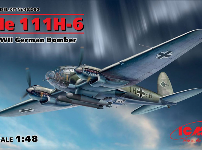 Сборная модель He 111H-6 WWII German Bomber