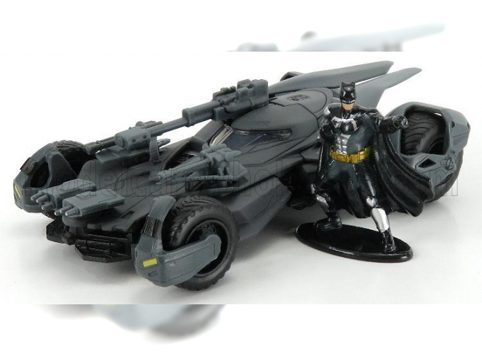 BATMAN Batmobile Justice League Movie With Figure Batman (2017), Matt Grey