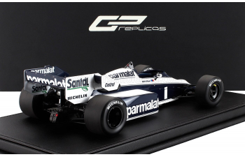 BRABHAM F1 Bt53 Parmalat №1 Winner Usa Detroit Gp (1984) Nelson Piquet, White Blue