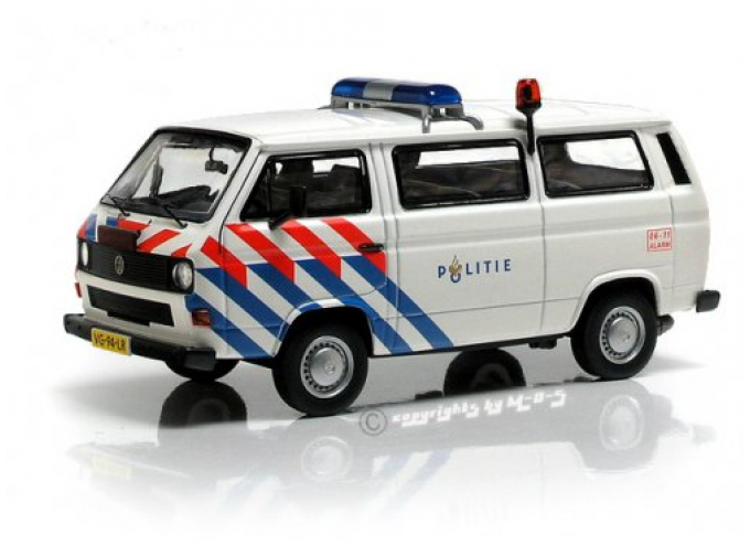 VOLKSWAGEN T3b Bus Politie полиция Голландии (1982), white