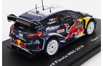 FORD Fiesta Wrc Red Bull N 1 Winner Rally Montecarlo S.Ogier - J.Ingrassia (2018), Blue Yellow Red