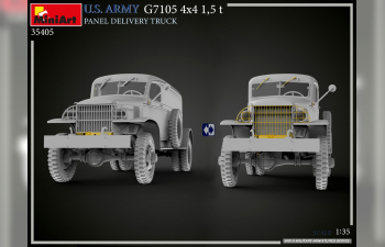 Сборная модель CHEVROLET G7105 4x4 Truck Panel Van Military 1955