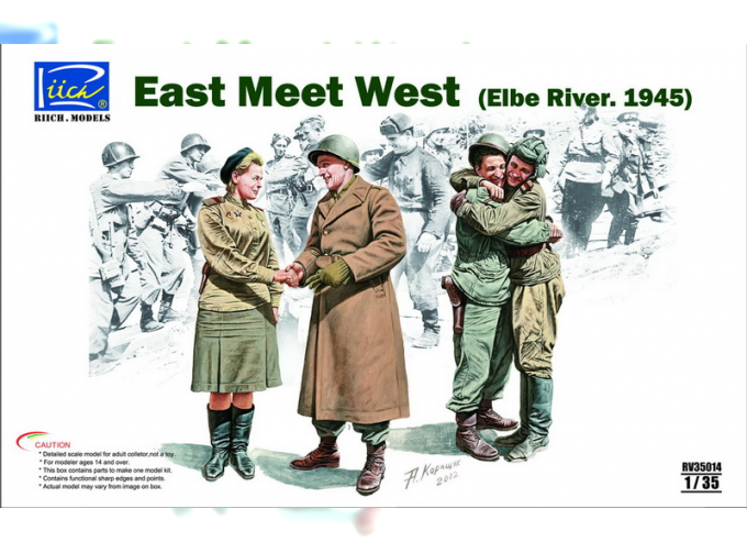 Сборная модель East Meet West (Elbe River 1945) (Встреча на Эльбе, 1945 год)