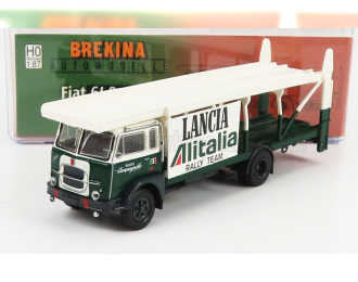 FIAT 640 Truck Car Transporter Team Lancia Rally Alitalia 1949, Green White