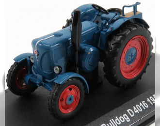LANZ Bulldog D4016 Tractor 1957 - Con Vetrina - With Showcase, Blue Red