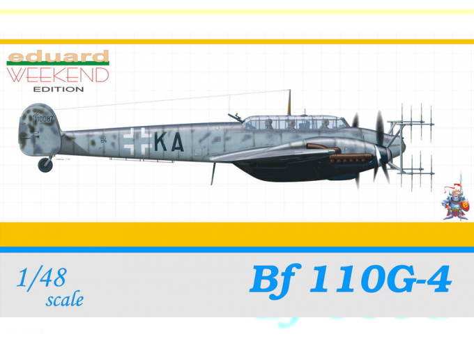 Сборная модель Немецкий ночной истребитель Messerschmitt Bf.110G-4 (Weekend Edition)